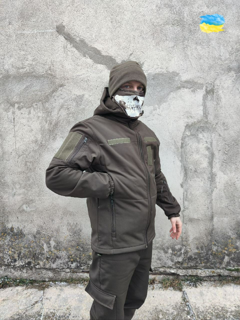 Куртка чоловіча тактична Soft shell софтшел демісезон L - изображение 2