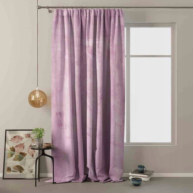 Штора блек-аут AmeliaHome Velvet 140 х 270 см (4251758670113) пудровий рожевий - зображення 2