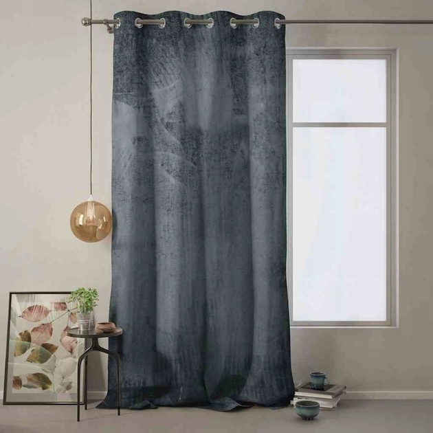 Штора блек-аут на люверсах AmeliaHome Velvet 140 х 270 см (13050715829) сірий - изображение 2