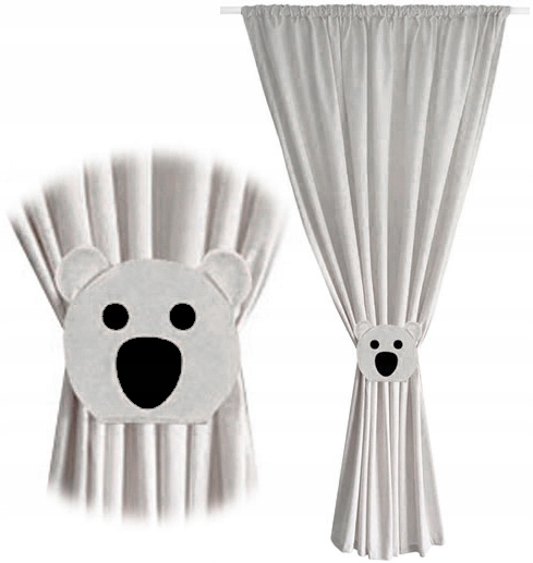 Штора для дитячої кімнати Eseli Gray Koala 145 х 160 см (12575695806) сірий, 1шт - изображение 2