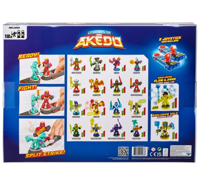 Набор из 18 фигурок (6см) Legends of Akedo B0BP99V8BJ – игрушки с