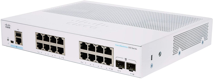 Комутатор Cisco CBS350-16T-E-2G-EU - зображення 2