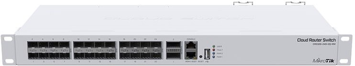 Przełącznik MikroTik CRS326-24S+2Q+RM SFP+/QSFP+ (CRS326-24S+2Q+RM) - obraz 1