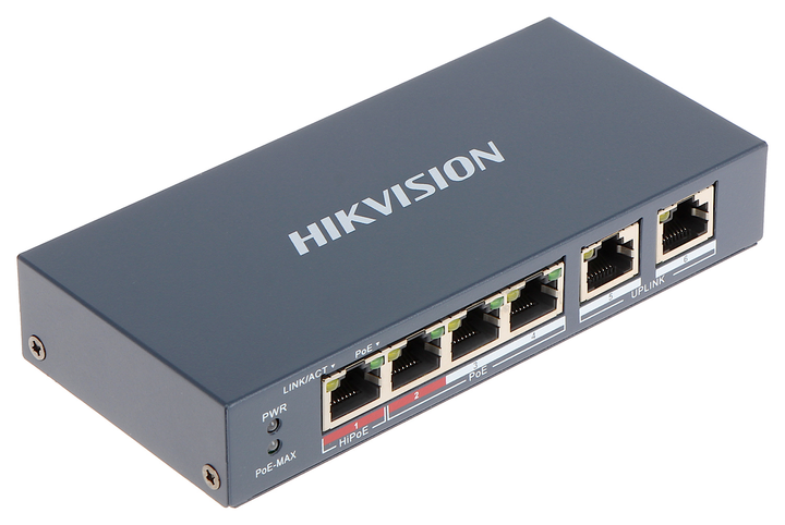 Switch Hikvision DS-3E0106HP-E - obraz 1