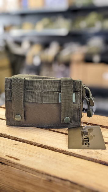 Подсумок Олива Mil-Tec MOLLE BELT POUCH SM OLIV (13487001) - Фото 8 Подсумок Олива Mil-Tec MOLLE BELT POUCH SM OLIV (13487001) - изображение 8