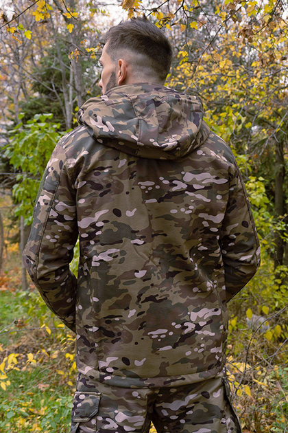 Тактическая куртка теплая Soft Shell мультикам Logos 5248-07 2XL - изображение 2