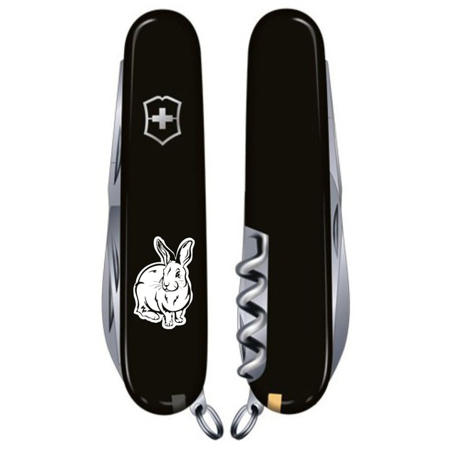 Складной нож Victorinox SPARTAN ZODIAC Черный Водяной Кролик бел. 1.3603.3_Z2030u - изображение 2