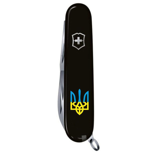 Складной нож Victorinox HUNTSMAN UKRAINE Трезубец сине-желт. 1.3713.3_T0016u - изображение 2