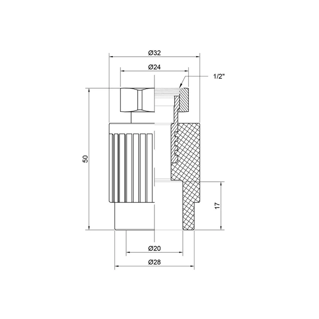 Муфта PPR Alfa Plast з накидною гайкою 20х1/2\" ВР – низькі ціни, кредит ...