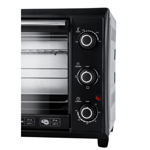 Електродуховка Liberton LEO-400 Black - Фото 2 Електродуховка Liberton LEO-400 Black - изображение 2