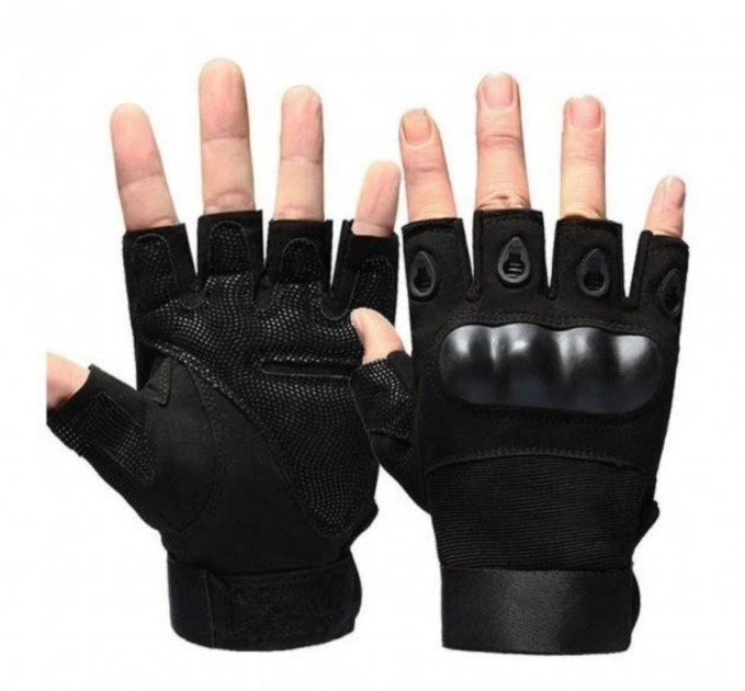 Перчатки тактические с открытыми пальцами Oakley Черный L - изображение 2
