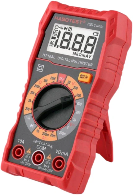 Miernik HABOTEST DC600V/10A, AC600V (HT108L) - obraz 2