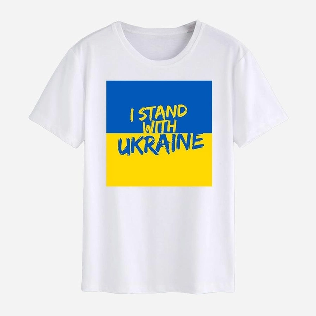 Акція на Футболка Love&Live I stand with Ukraine-2 LLP01509 L Біла від Rozetka
