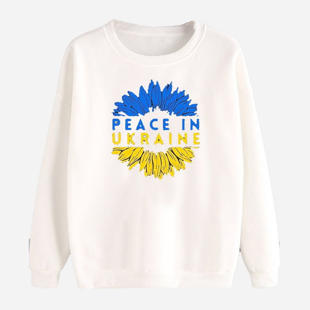 Акція на Світшот Love&Live Sunflower of peace LLP01555 XXXL Білий від Rozetka