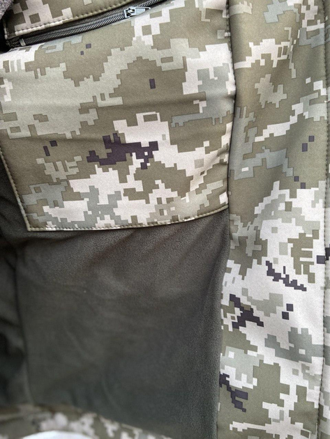 Куртка військова тактична демісезонна Софт Шелл Піксель 48-50 - зображення 2