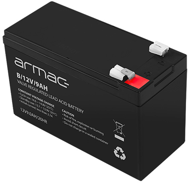 Акумуляторна батарея Armac Power Battery 12V 9.0 A (B/12V/9AH) - зображення 2