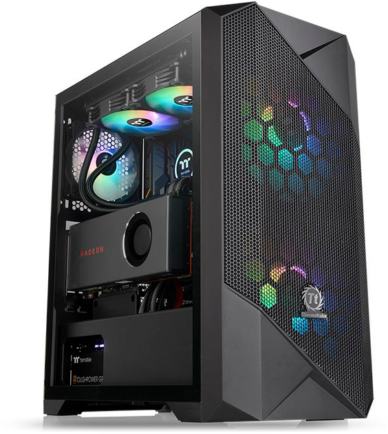 Thermaltake Commander G33 TG ARGB Mid-Tower Chassis Black (CA-1P3-00M1WN-00) - obraz 1