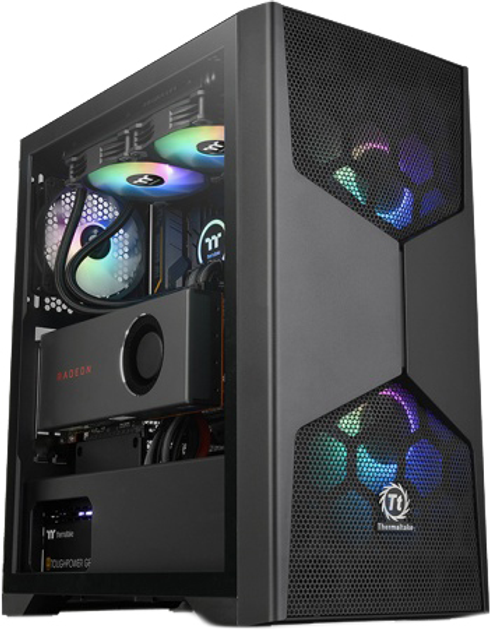 Корпус Thermaltake Commander G31 TG ARGB Mid-Tower Chassis Black (CA-1P1-00M1WN-00) - зображення 1