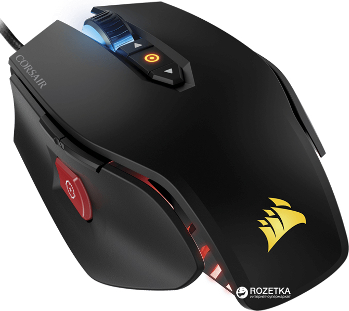 Corsair M65 Pro RGB USB Czarny (CH-9300011-EU) - obraz 1