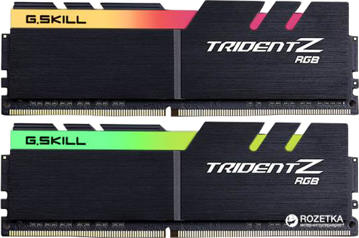 Оперативна пам'ять G.Skill DDR4-3200 16384MB PC4-25600 (Kit of 2x8192) Trident Z RGB (F4-3200C16D-16GTZR) - зображення 1