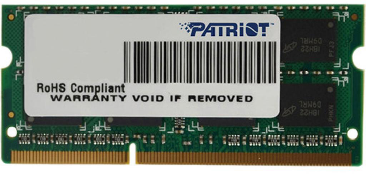 Оперативна пам'ять Patriot SODIMM DDR3-1600 4096 MB PC3-12800 (PSD34G16002S) - зображення 1