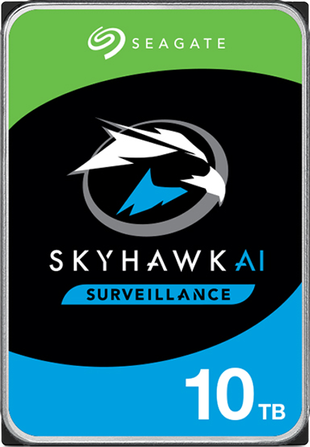 Жорсткий диск Seagate SkyHawk Al HDD 10 TB 256 MB ST10000VE001 3.5" SATAIII - зображення 1