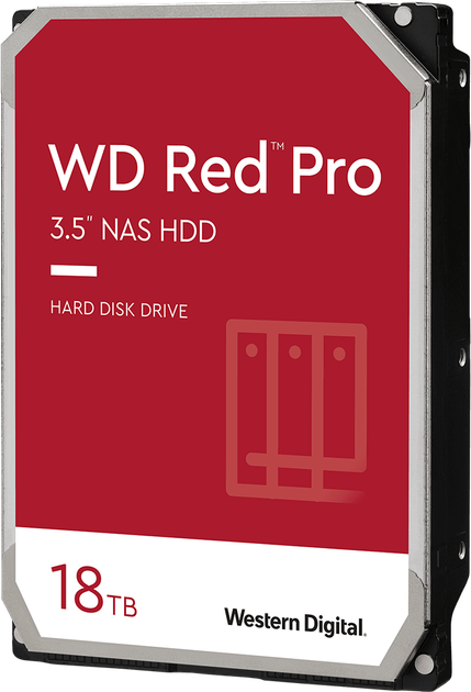 Жорсткий диск Western Digital Red Pro NAS 18 TB 7200 rpm 512 MB WD181KFGX 3.5" SATA III - зображення 1