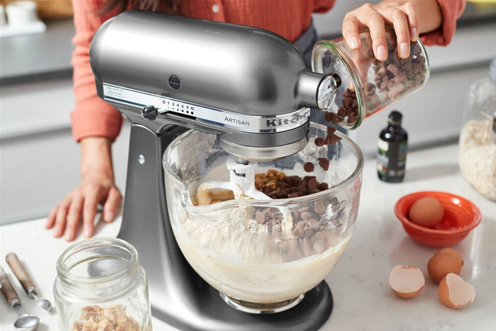 KitchenAid Artisan 5KSM125ECU Mikser stojący z przechylaniem, srebrny - obraz 5