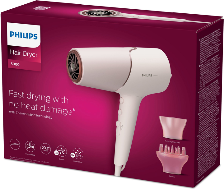 Suszarka do włosów serii PHILIPS 5000 BHD530/00 - obraz 10