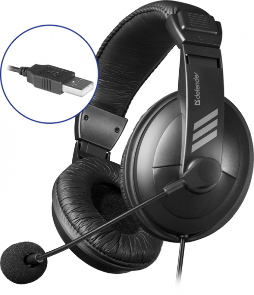 Навушники Defender Gryphon 750u Black (63752) - зображення 2