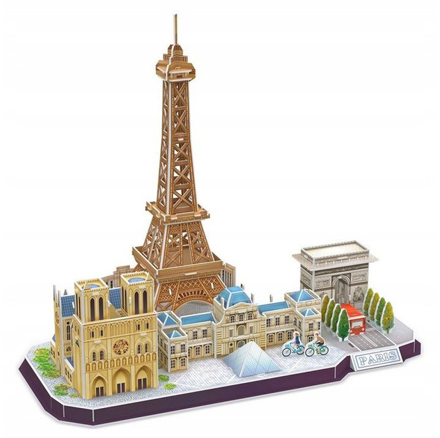 3D-пазл CubicFun City Line Paris (MC254h) (6944588202545) - зображення 2