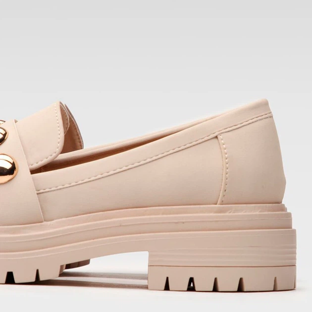 Loafersy Damskie DeeZee Modern Time WS5195-31 39 24.5cm Beżowe (5904862550107) - obraz 3