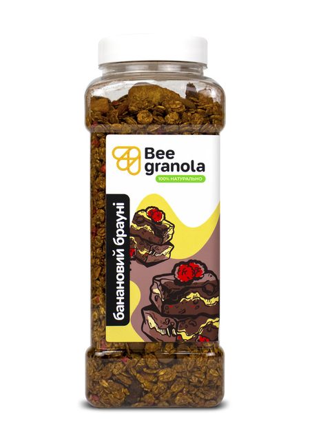 Гранола без сахара Bee Granola "Банановый брауни" 500г - изображение 1