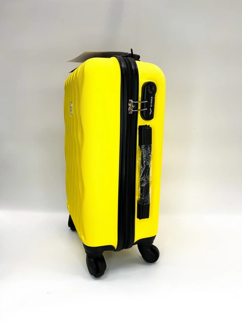 Валіза пластикова Wings 190 жовта середня - зображення 5