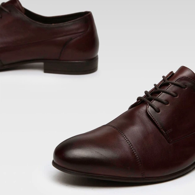 Buty derby męskie Cesare Cave STAN-03-MI07 39 25.8 cm Brązowe (5904862652467) - obraz 5