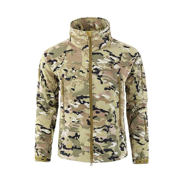 Тактическая куртка № 2 Lesko A012 Camouflage CP 2XL - изображение 2