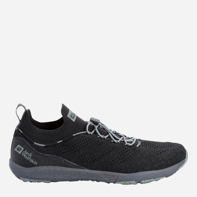 Акція на Чоловічі кросівки Jack Wolfskin Spirit Knit Low 4056621-6350 41 (7.5UK) 26 см Чорні від Rozetka