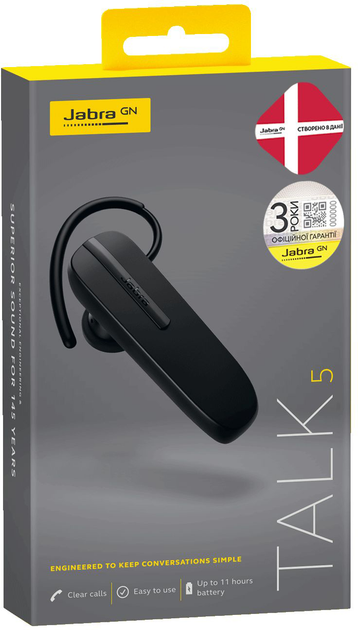 Bluetooth-гарнітура Jabra Talk 5 Multipoint - зображення 4