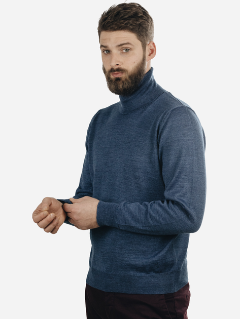 Golf męski ciepły Vela Blu V22938-570 XL Niebieski (2000381044066) - obraz 3