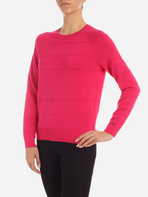 Sweter damski bawełniany Tommy Hilfiger Cambry WW0WW26544 M Różowy (8719861496878) - obraz 3