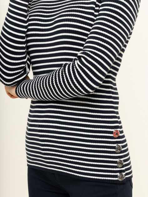 Sweter damski bawełniany Tommy Hilfiger Joelle C-Nk Swtr WW0WW27018 L Granatowy (8719861240457) - obraz 6