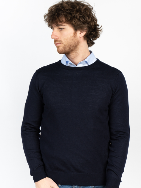Sweter męski ciepły Vela Blu V22930-570 S Niebieski (2000377667033) - obraz 3