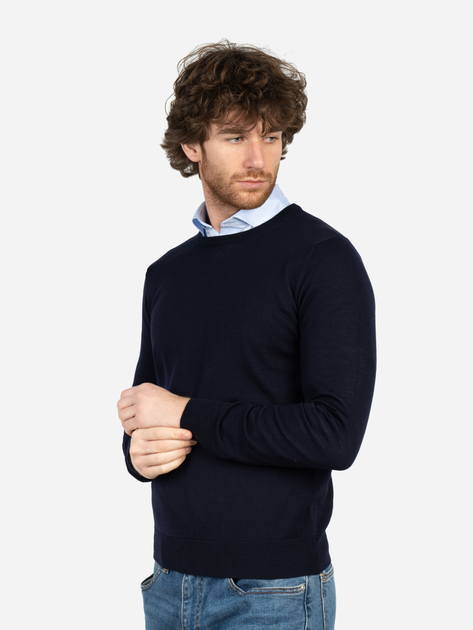 Sweter męski ciepły Vela Blu V22930-663 M Ciemnogranatowy (2000377675045) - obraz 4