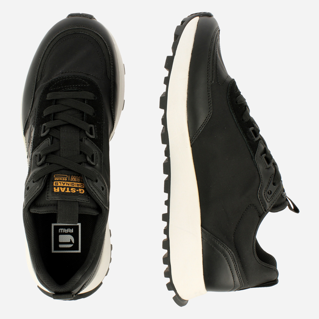 Чоловічі кросівки G-Star Raw Theq Run Lgo Mtc 2212-004516 41 Чорні (8720206639096) - зображення 9