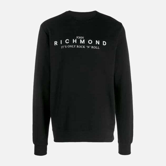 Bluza bez kaptura męska John Richmond RMA19287FE M Czarna (8059394280415) - obraz 4