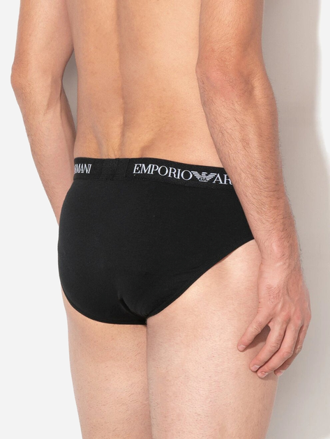 Figi Emporio Armani CC722-111321 L 2 szt. Czarny/Szary (8053320293890) - obraz 3