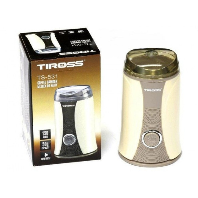 Кавомолка подрібнювач Tiross TS-531 Beige - зображення 3
