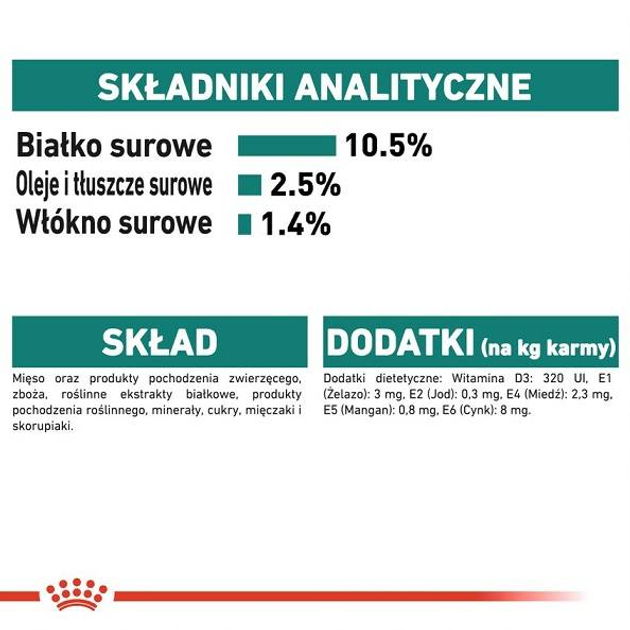 Mokra karma dla starszych kotów ROYAL CANIN Instinctive 7+ kawałki w sosie - saszetki 12x85g (9003579310182) (92695) - obraz 10