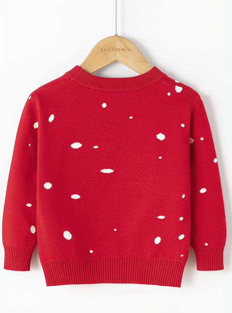 Детская новогодняя кофта из шерсти Северный олень 7572 DobraMAMA 120 см ...