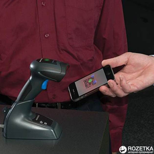 Skaner kodów kreskowych 2D Datalogic QuickScan I QBT2430 z czarną podstawą (QBT2430-BK-BTK1) - obraz 5